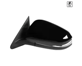 Spec-D Glossy Black 5-Pin Side Mirror w/ LED Turn Signal Light - Driver Side Toyota Highlander 2014-2016