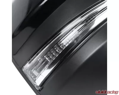 Spec-D Glossy Black 5-Pin Side Mirror w/ LED Turn Signal Light - Passenger Side Toyota Highlander 2014-2016 - RMV-HLDR14HP5-B-MP-R