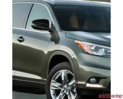 Spec-D Glossy Black 5-Pin Side Mirror w/ LED Turn Signal Light - Passenger Side Toyota Highlander 2014-2016 - RMV-HLDR14HP5-B-MP-R