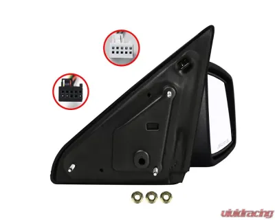 Spec-D Classic Black Side Mirror - Passenger Side Dodge RAM 2009-2021 - RMV-RAM0915M-FS-R