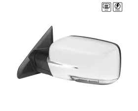 Spec-D Chrome Side Mirror w/ LED Turn Signal & Puddle Light - Driver Side Dodge RAM 2009-2012