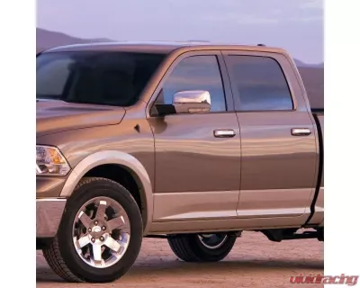 Spec-D Chrome Side Mirror w/ LED Turn Signal & Puddle Light - Driver Side Dodge RAM 2009-2012 - RMV-RAM09CHP-FS-L