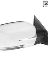 Spec-D Chrome Side Mirror w/ LED Turn Signal & Puddle Light - Passenger Side Dodge RAM 2009-2012                                     - RMV-RAM09CHP-FS-R - Image 10