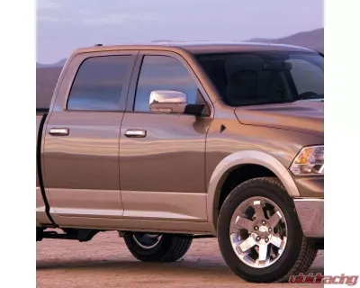 Spec-D Chrome Side Mirror w/ LED Turn Signal & Puddle Light - Passenger Side Dodge RAM 2009-2012 - RMV-RAM09CHP-FS-R