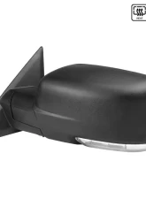 Spec-D Black Side Mirror w/ LED Turn Signal & Puddle Light - Driver Side Dodge RAM 2009-2012                                     - RMV-RAM09HP-FS-L - Image 10