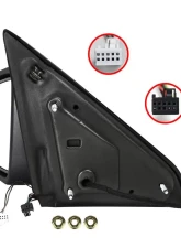 Spec-D Black Side Mirror w/ LED Turn Signal & Puddle Light - Driver Side Dodge RAM 2009-2012                                     - RMV-RAM09HP-FS-L - Image 7