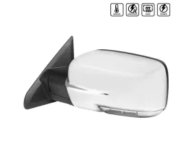 Spec-D Chrome Side Mirror w/ LED Turn Signal & Puddle Light - Driver Side Dodge RAM 2013-2019