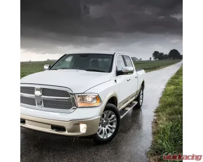 Spec-D Chrome Side Mirror w/ LED Turn Signal & Puddle Light - Driver Side Dodge RAM 2013-2019 - RMV-RAM13CHP-AT-FS-L