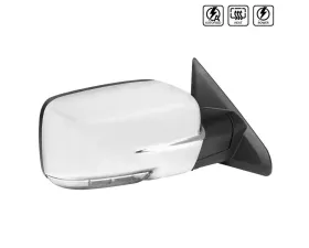 Spec-D Chrome Side Mirror w/ LED Turn Signal & Puddle Light - Passenger Side Dodge RAM 2013-2019