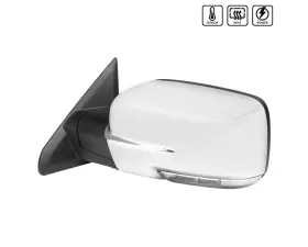 Spec-D Chrome Side Mirror w/ LED Turn Signal & Puddle Light - Driver Side Dodge RAM 2013-2019