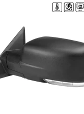 Spec-D Black Side Mirror w/ LED Turn Signal & Puddle Light - Driver Side Dodge RAM 2013-2019                                     - RMV-RAM13HP-AT-FS-L - Image 10