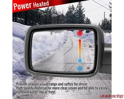 Spec-D Black Side Mirror w/ LED Turn Signal & Puddle Light - Driver Side Dodge RAM 2013-2019 - RMV-RAM13HP-AT-FS-L