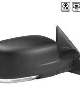 Spec-D Black Side Mirror w/ LED Turn Signal & Puddle Light - Passenger Side Dodge RAM 2013-2019                                     - RMV-RAM13HP-AT-FS-R - Image 10