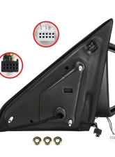 Spec-D Black Side Mirror w/ LED Turn Signal & Puddle Light - Passenger Side Dodge RAM 2013-2019                                     - RMV-RAM13HP-AT-FS-R - Image 7