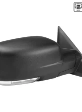 Spec-D Black Side Mirror w/ LED Turn Signal & Puddle Light - Passenger Side Dodge RAM 2013-2019                                     - RMV-RAM13HP-FS-R - Image 10