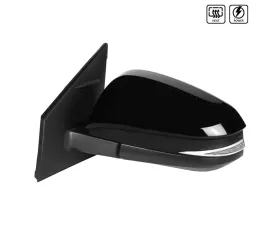 Spec-D Glossy Black 7-Pin Side Mirror w/ LED Turn Signal Light - Driver Side Toyota RAV4 2013-2015