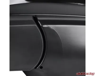 Spec-D Glossy Black 7-Pin Side Mirror w/ LED Turn Signal Light - Driver Side Toyota RAV4 2013-2015 - RMV-RAV413HP7-B-MP-L
