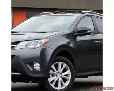Spec-D Glossy Black 7-Pin Side Mirror w/ LED Turn Signal Light - Driver Side Toyota RAV4 2013-2015 - RMV-RAV413HP7-B-MP-L