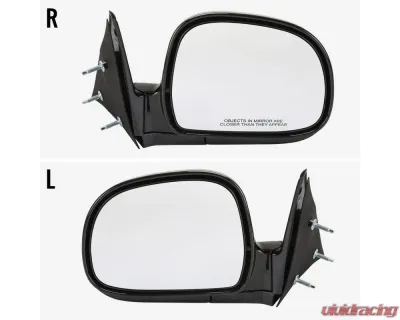 Spec-D Glossy Black Manual Adjustment Side Mirror - Passenger Side Chevrolet | GMC 1994-1998 - RMV-S1094-M-FS-R
