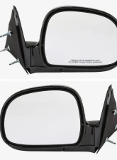 Spec-D Glossy Black Manual Adjustment Side Mirror Chevrolet | GMC 1994-1998                                     - RMV-S1094-M-FS - Image 3