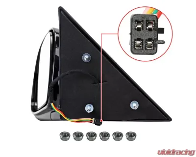Spec-D Glossy Black Power Driver Side Mirror Chevrolet | GMC 1994-1998 - RMV-S1094-P-FS-L