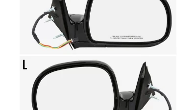 Spec-D Glossy Black Power Right/Passenger Side Mirror Chevrolet | GMC | Isuzu | Oldsmobile 1994-1998                                     - RMV-S1094-P-FS-R - Image 3