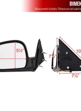 Spec-D Glossy Black Power Side Mirror Chevrolet | GMC 1994-1998                                     - RMV-S1094-P-FS - Image 8