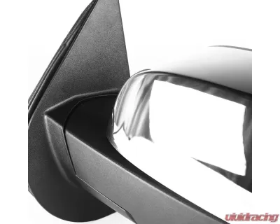 Spec-D Chrome Side Mirror w/ LED Turn Arrow Signal & Puddle Light - Driver Side Chevrolet | GMC 2007-2013 - RMV-SIV07CHP-FS-L