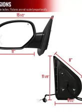 Spec-D Chrome Side Mirror w/ LED Turn Arrow Signal & Puddle Light - Driver Side Chevrolet | GMC 2007-2013                                     - RMV-SIV07CHP-FS-L - Image 8