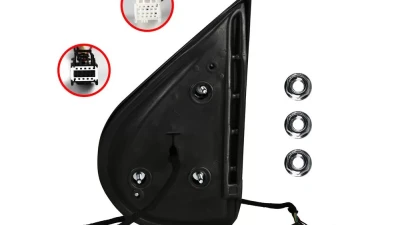 Spec-D Chrome Power Adjustable & Heated Side Mirror w/ LED Turn Arrow Signal & Puddle Light - Passenger Side Only Chevrolet Silverado | GMC Sierra 2007-2013                                     - RMV-SIV07CHP-FS-R - Image 7