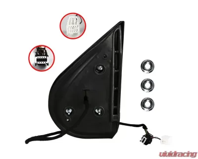 Spec-D Chrome Side Mirror w/ LED Turn Arrow Signal & Puddle Light - Passenger Side Chevrolet | GMC 2007-2013 - RMV-SIV07CHP-FS-R