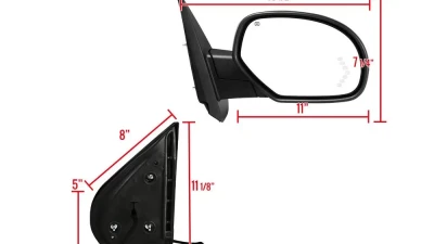 Spec-D Chrome Power Adjustable & Heated Side Mirror w/ LED Turn Arrow Signal & Puddle Light - Passenger Side Only Chevrolet Silverado | GMC Sierra 2007-2013                                     - RMV-SIV07CHP-FS-R - Image 8