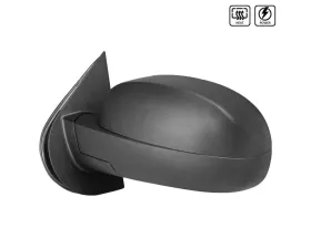 Spec-D Matte Black Side Mirror w/ LED Turn Arrow Signal & Puddle Light - Driver Side Chevrolet | GMC 2007-2013