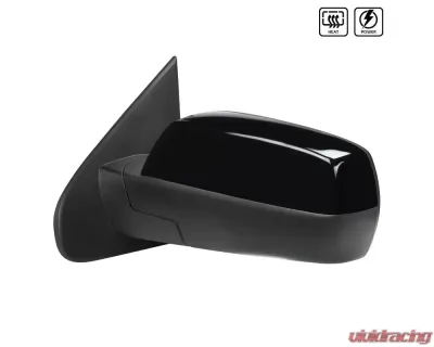 Spec-D Glossy Black Side Mirror w/ LED Puddle Light - Driver Side Chevrolet | GMC 2014-2018 - RMV-SIV14AHP-FS-L