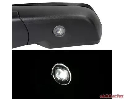 Spec-D Glossy Black Side Mirror w/ LED Puddle Light - Driver Side Chevrolet | GMC 2014-2018 - RMV-SIV14AHP-FS-L