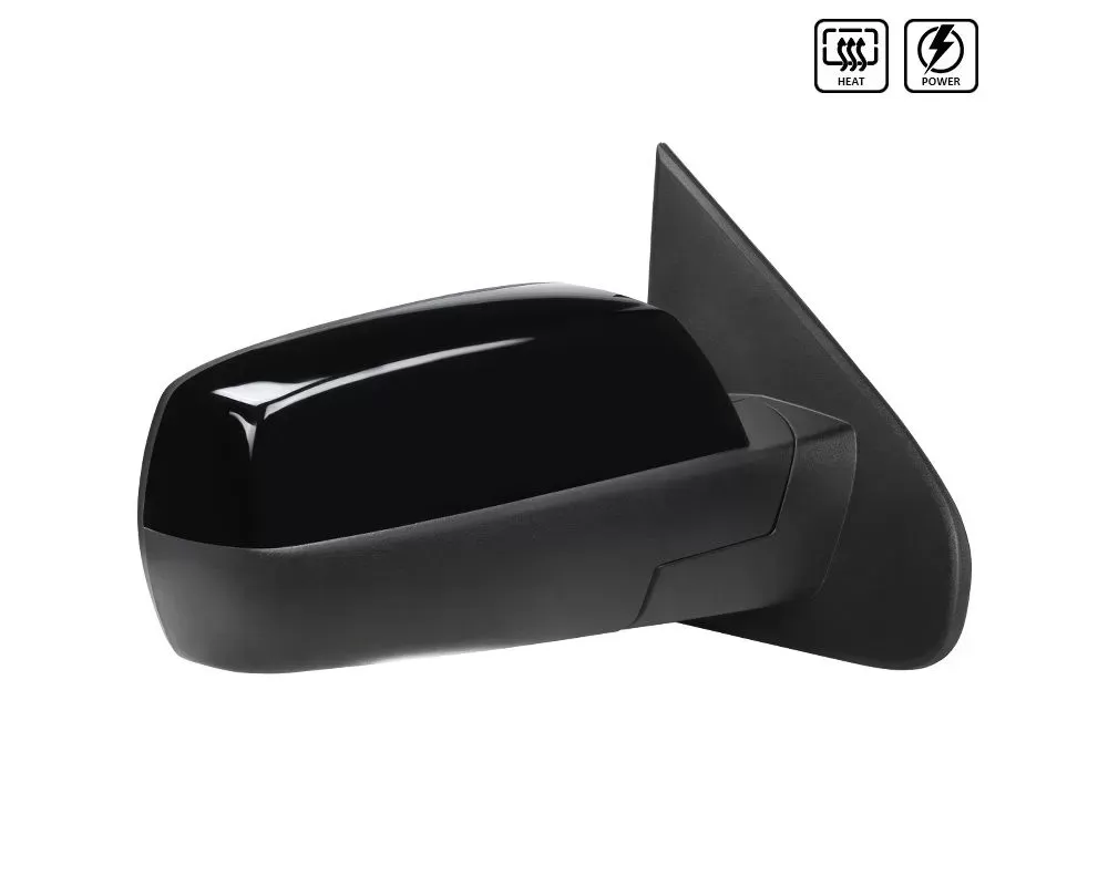 Spec-D Glossy Black Side Mirror w/ LED Puddle Light - Passenger Side Chevrolet | GMC 2014-2018 - RMV-SIV14AHP-FS-R