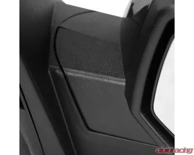 Spec-D Glossy Black Side Mirror w/ LED Puddle Light - Passenger Side Chevrolet | GMC 2014-2018 - RMV-SIV14AHP-FS-R