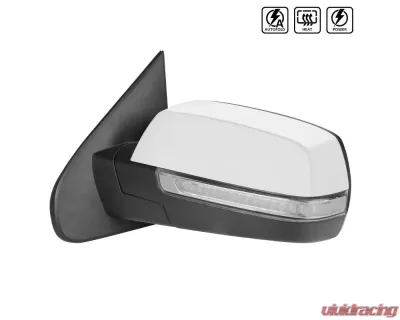 Spec-D Chrome Side Mirror w/ LED Turn Signal & Puddle Light - Driver Side Chevrolet | GMC 2014-2018 - RMV-SIV14CHP-AT-FS-L