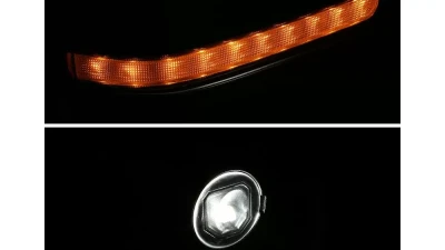 Spec-D Chrome Power Adjustable, Auto-Fold, & Heated Side Mirror w/ LED Turn Signal & Puddle Light - Passenger Side Only Chevrolet Silverado | GMC Sierra 2014-2018                                     - RMV-SIV14CHP-AT-FS-R - Image 2