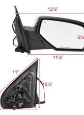 Spec-D Chrome Side Mirror w/ LED Puddle Light - Passenger Side Chevrolet | GMC 2014-2018                                     - RMV-SIV14CHP-FS-R - Image 8