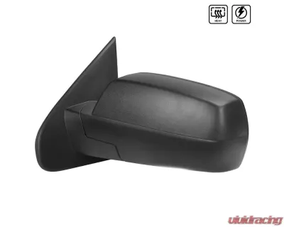 Spec-D Matte Black Side Mirror w/ LED Puddle Light - Driver Side Chevrolet | GMC 2014-2018 - RMV-SIV14HP-FS-L