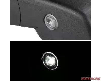 Spec-D Matte Black Side Mirror w/ LED Puddle Light - Driver Side Chevrolet | GMC 2014-2018 - RMV-SIV14HP-FS-L