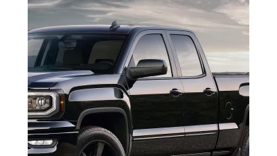 Spec-D Matte Black Power Adjustable, Heated Side Mirror w/ LED Puddle Light - Driver Side Only Chevrolet Silverado | GMC Sierra 2014-2018                                     - RMV-SIV14HP-FS-L - Image 9