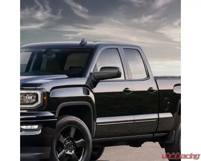 Spec-D Matte Black Side Mirror w/ LED Puddle Light - Driver Side Chevrolet | GMC 2014-2018 - RMV-SIV14HP-FS-L