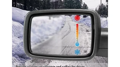 Spec-D Matte Black Power Adjustable, Heated Side Mirror w/ LED Puddle Light - Driver Side Only Chevrolet Silverado | GMC Sierra 2014-2018                                     - RMV-SIV14HP-FS-L - Image 10