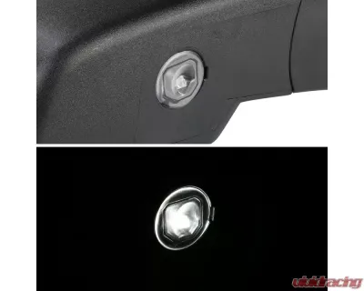 Spec-D Matte Black Side Mirror w/ LED Puddle Light - Passenger Side Chevrolet | GMC 2014-2018 - RMV-SIV14HP-FS-R