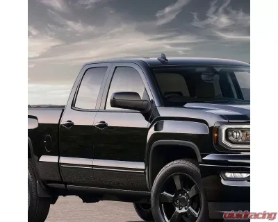 Spec-D Matte Black Side Mirror w/ LED Puddle Light - Passenger Side Chevrolet | GMC 2014-2018 - RMV-SIV14HP-FS-R