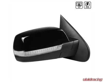 Spec-D Glossy Black Side Mirror - Passenger Side Chevrolet | GMC 2014-2018 - RMV-SIV14HP-V2-FS-R