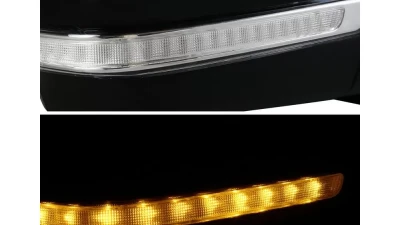 Spec-D Manual Fold Power Adjustable Heated LED Turn Signal Glossy Black Side Mirror (Passenger Side only) Chevrolet Silverado | GMC Sierra 2014-2018                                     - RMV-SIV14HP-V2-FS-R - Image 2