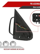 Spec-D Matte Black Side Mirror - Passenger Side Chevrolet | GMC 1999-2002                                     - RMV-SIV99HP-FS-R - Image 7